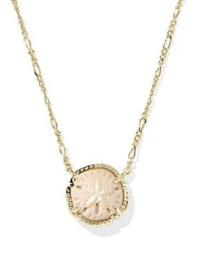 💞💞💖 Kendra Scott x Sand Dollar Gold Short Pendant Necklace